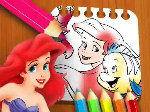 Peli The Little Mermaid Coloring Book verkossa