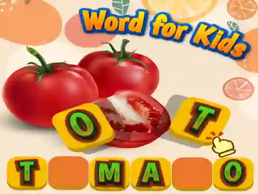 Peli Fruits and Vegetables Word for Kids verkossa