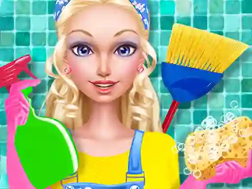 Peli Fashion Doll House Cleaning verkossa