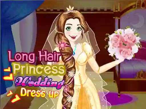 Peli Long Hair Princess Wedding Dress up verkossa