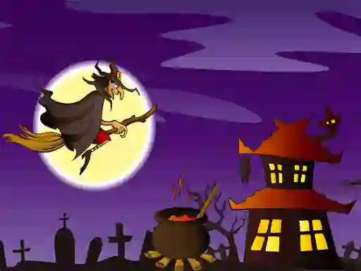 Peli Halloween Illustrations Jigsaw Puzzle verkossa