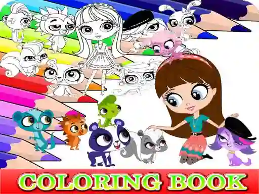 Peli Coloring Book for Littlest Pet Shop verkossa