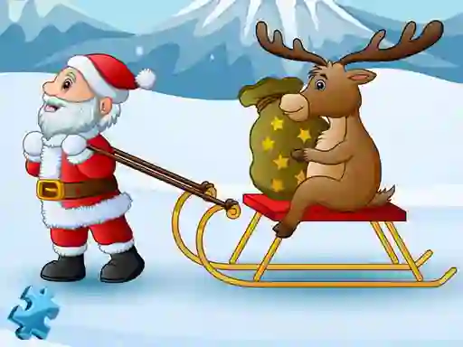 Peli Funny Santa Jigsaw verkossa