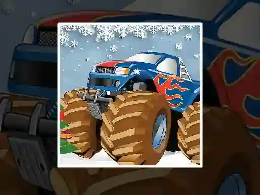 Peli Winter Monster Truck Puzzles verkossa