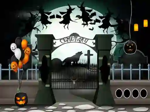 Peli Halloween Cemetery Escape 2 verkossa