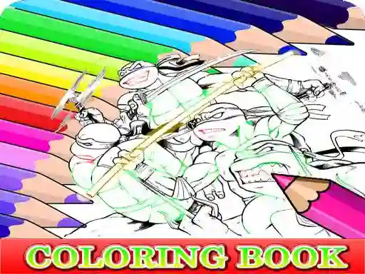 Peli Coloring Book for Ninja Turtle verkossa