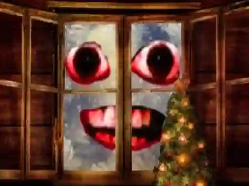 Peli New Year: Santa Claus outside the window verkossa