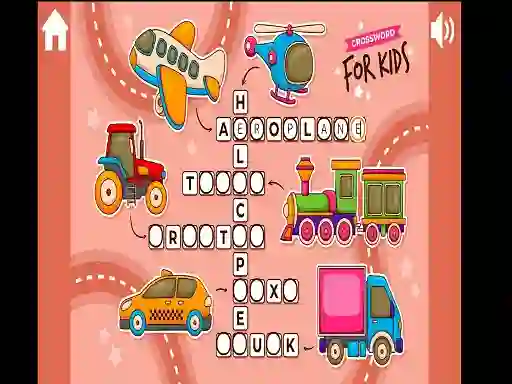Peli Crossword for Kids verkossa