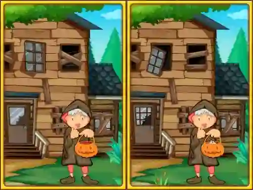 Peli Spot the differences halloween verkossa