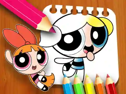 Peli The Powerpuff Girls Coloring Book verkossa