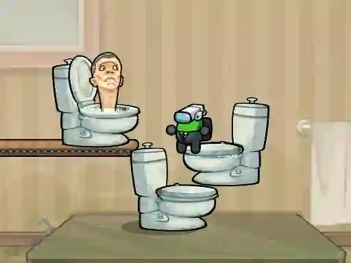 Peli Impostor Jump Skibidi Toilet verkossa