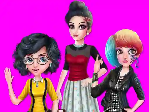 Peli College Girl Squad Fashion Dressup verkossa