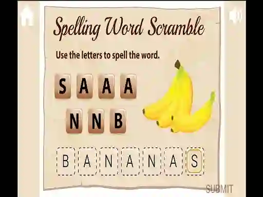 Peli Spelling Word Scramble verkossa