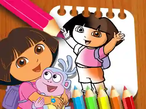 Peli Dora the Explorer the Coloring Book verkossa