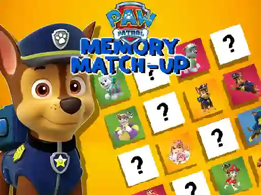 Peli Paw Patrol Memory Match Up verkossa