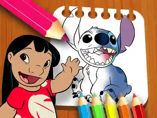 Peli Lilo and Stitch Coloring Book verkossa