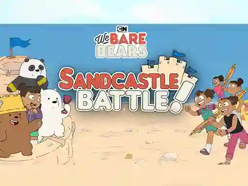 Peli Sandcastle Battle! We Bare Bears verkossa