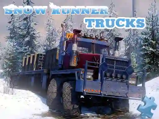Peli Snow Runner Trucks Jigsaw verkossa