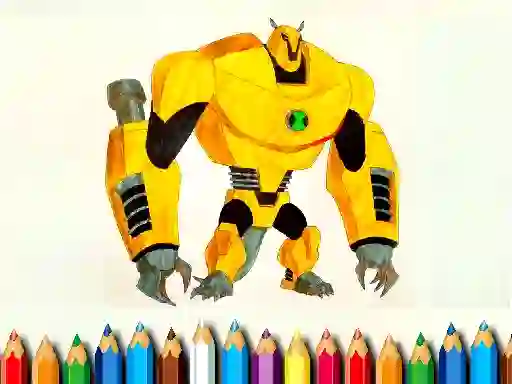 Peli Ben10 Monsters Coloring book verkossa