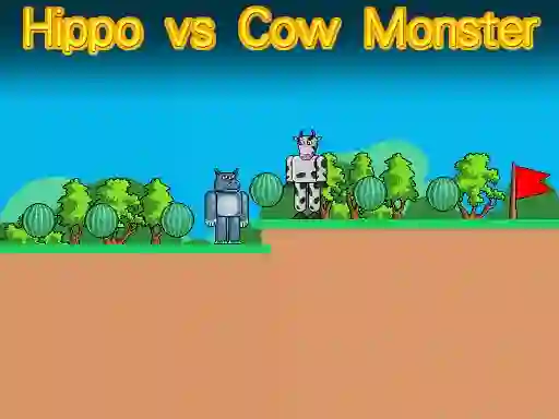 Peli Hippo vs Cow Monster verkossa