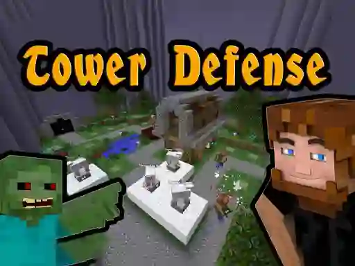Peli Minecraft Tower Defense verkossa
