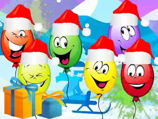 Peli Christmas Balloons Bursting verkossa
