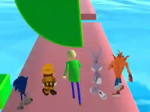 Peli Fun Race 3D baldi's basics verkossa