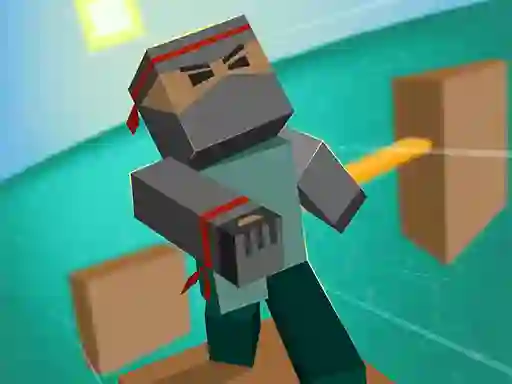 Peli Blocky Parkour Ninja verkossa