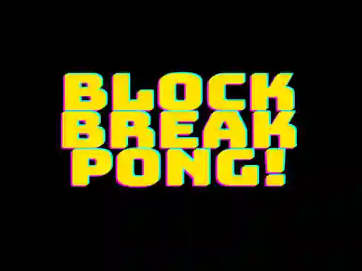 Peli Block break pong! verkossa