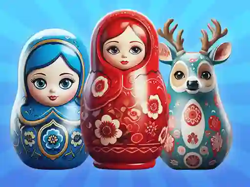 Peli Sort by Matryoshka Shelves! verkossa