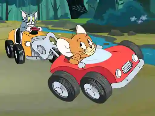 Peli Tom and Jerry Car Jigsaw verkossa