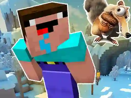 Peli Noob Parkour: Snow Age verkossa