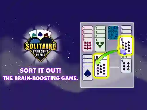 Peli Solitaire Card Sort Puzzle verkossa