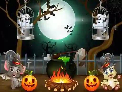 Peli Halloween Twin Ghosts Rescue verkossa
