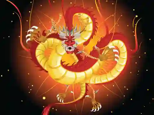 Peli Chinese Dragons Coloring verkossa