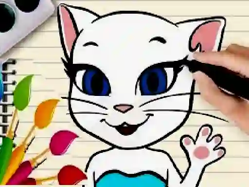 Peli Talking Angela Coloring Book verkossa