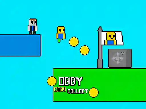 Peli Obby vs Bacon Rainbow Parkour verkossa
