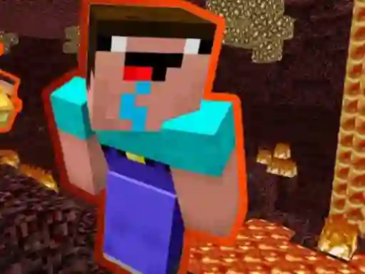 Peli Noob Parkour: Nether verkossa