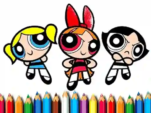 Peli PowerPuff Girls Coloring Book verkossa