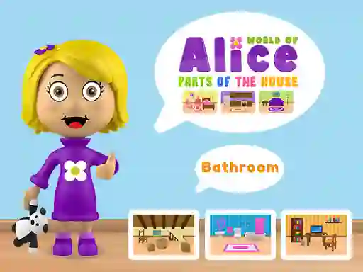 Peli World of Alice Parts of the House verkossa