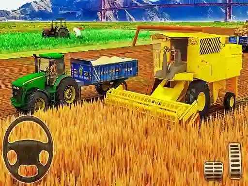 Peli US Modern Tractor Farming Game 3D 2022 verkossa