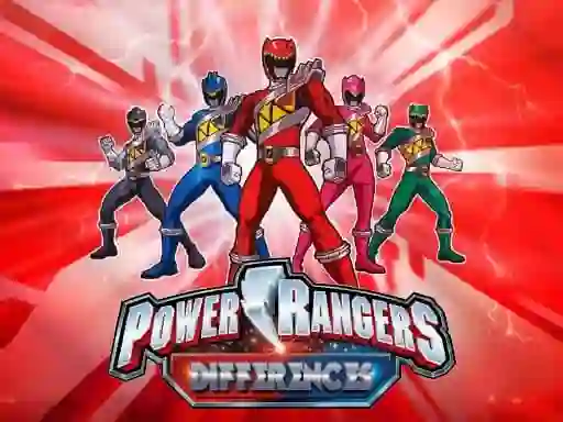 Peli  Power Rangers Differences verkossa