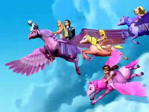 Peli Barbie Magic Pegasus Puzzle verkossa