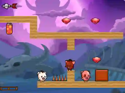 Peli Pig Bros Adventure verkossa