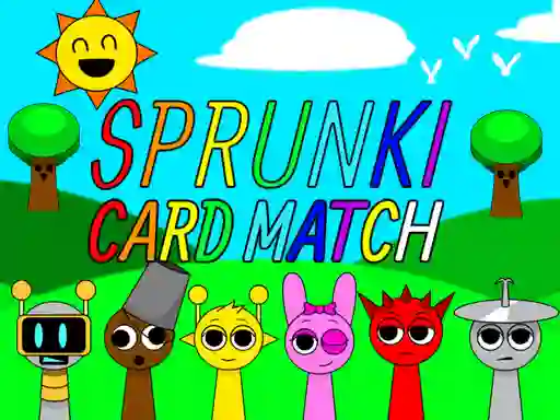 Peli Sprunki Card Match verkossa