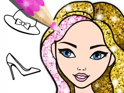 Peli Fashion Coloring Book Glitter verkossa