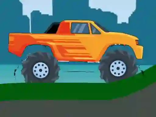 Peli Monster Truck Hill Driving 2D verkossa