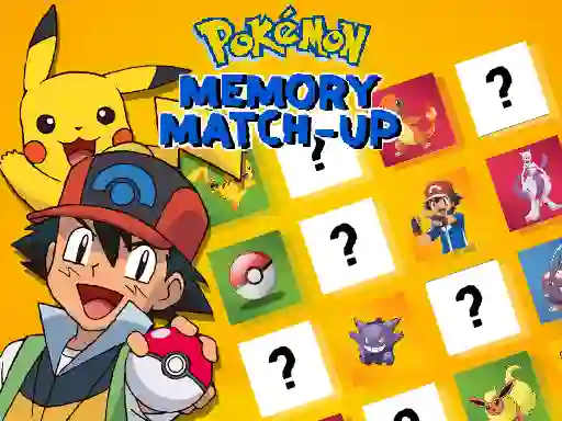 Peli Pokemon Memory Match-Up verkossa