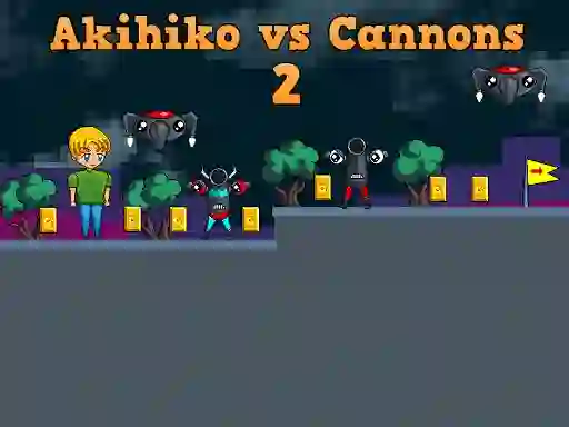 Peli Akihiko vs Cannons 2 verkossa