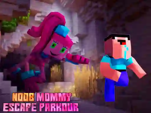 Peli Noob Mommy Escape Parkour verkossa